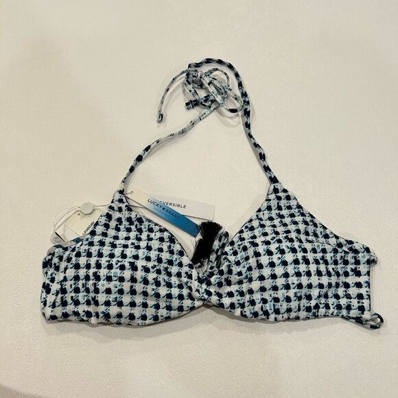 NWT Reversible Lucky Brand Bath suit top size M - Picture 3 of 7